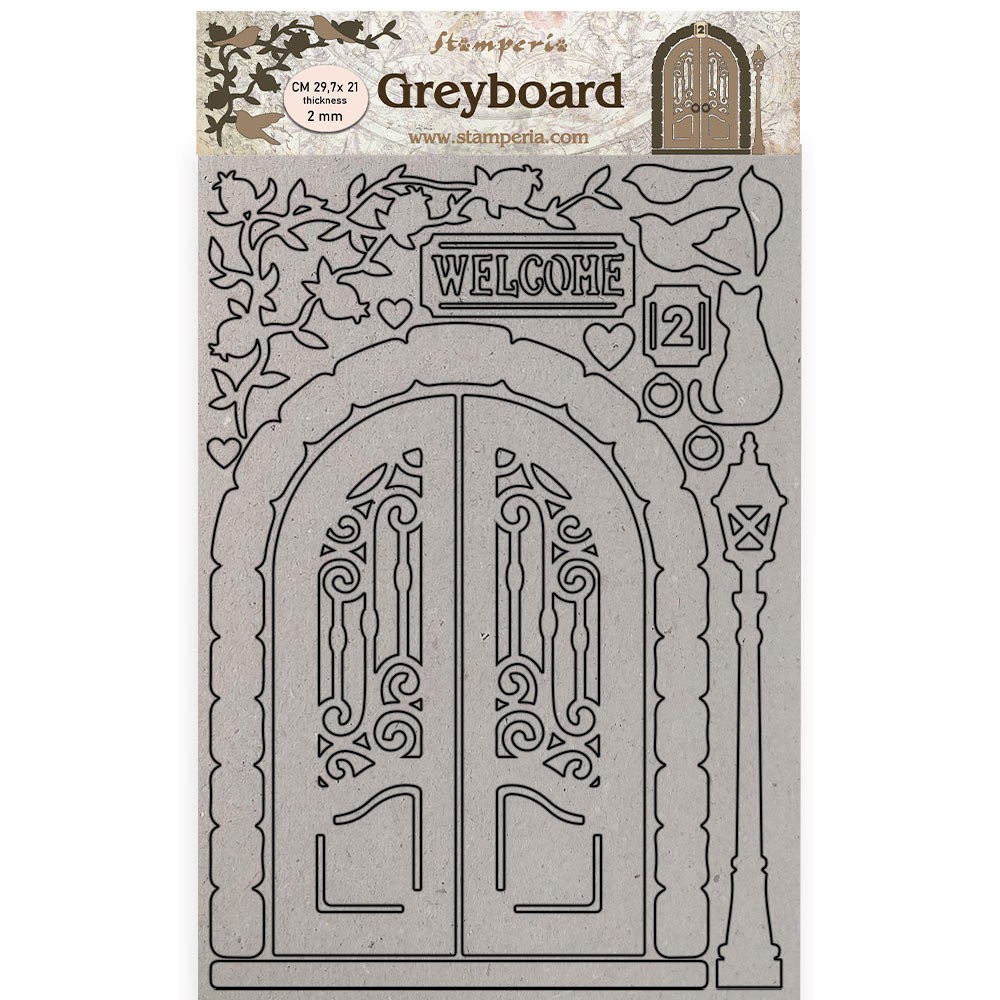 stamperia-chipboard-a4-casa-granada-puerta-bienvenida