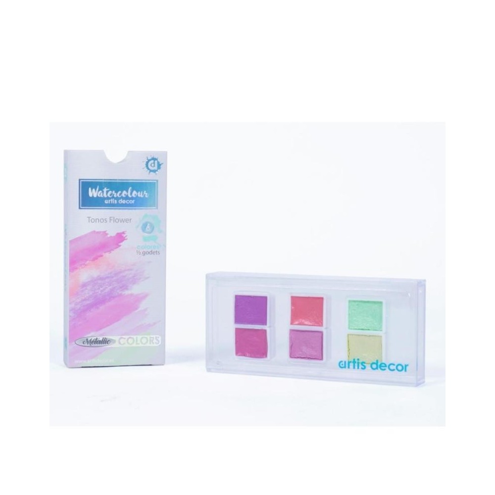 set-6-acuarelas-medio-godet-metallic-tonos-flower-artis-decor
