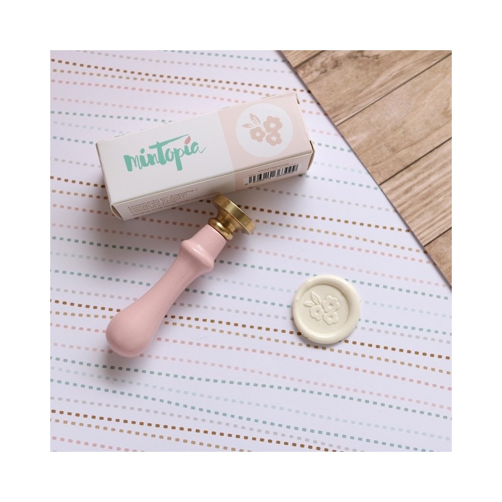 sello-lacre-flores-baby-bloom-mintopia