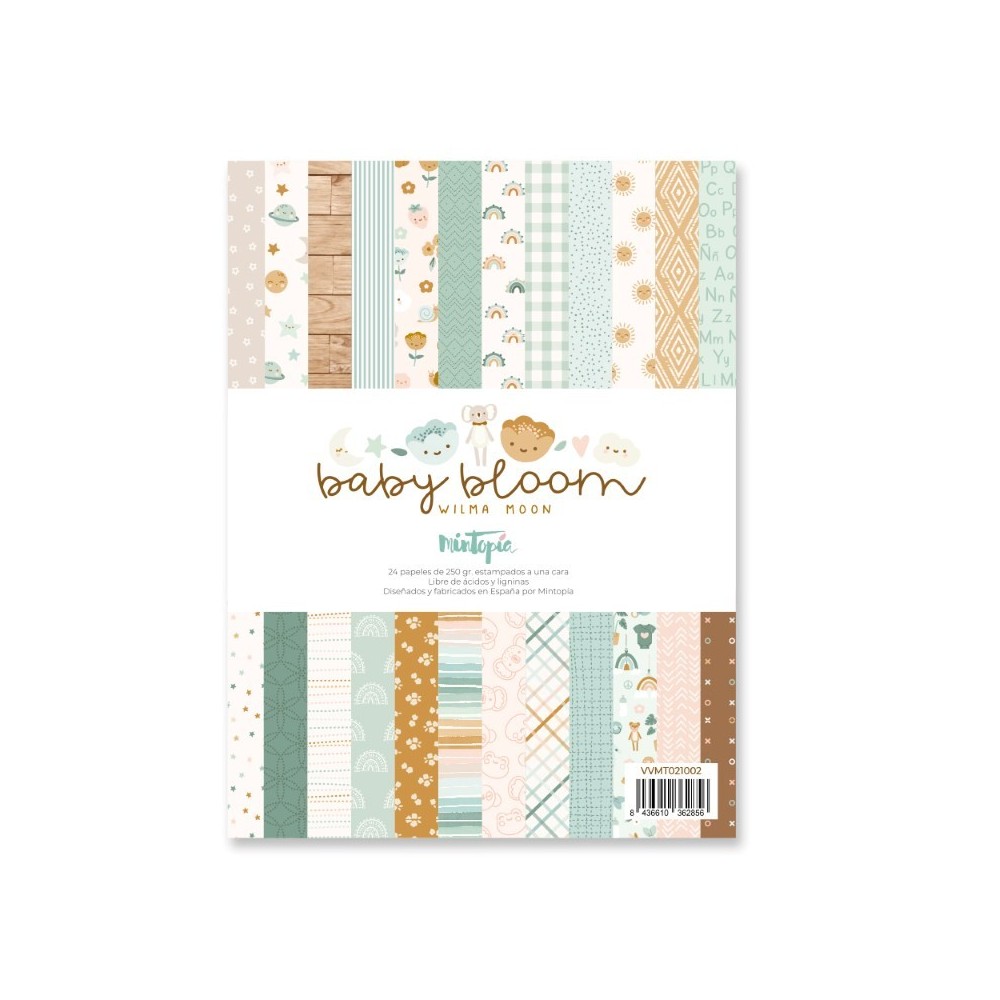 bloc-scrapbook-baby-bloom-una-cara-mintopia-6x8