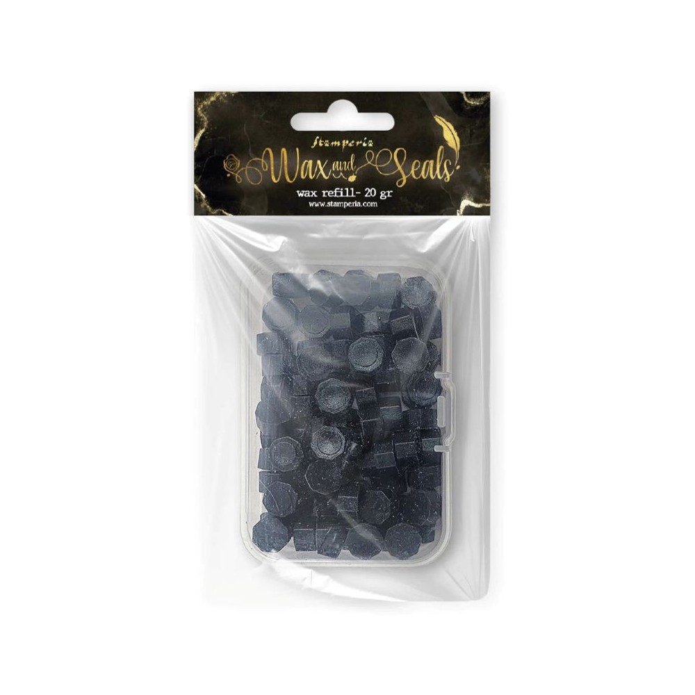 set-cera-lacre-negro-stamperia-wax-and-seals-20g