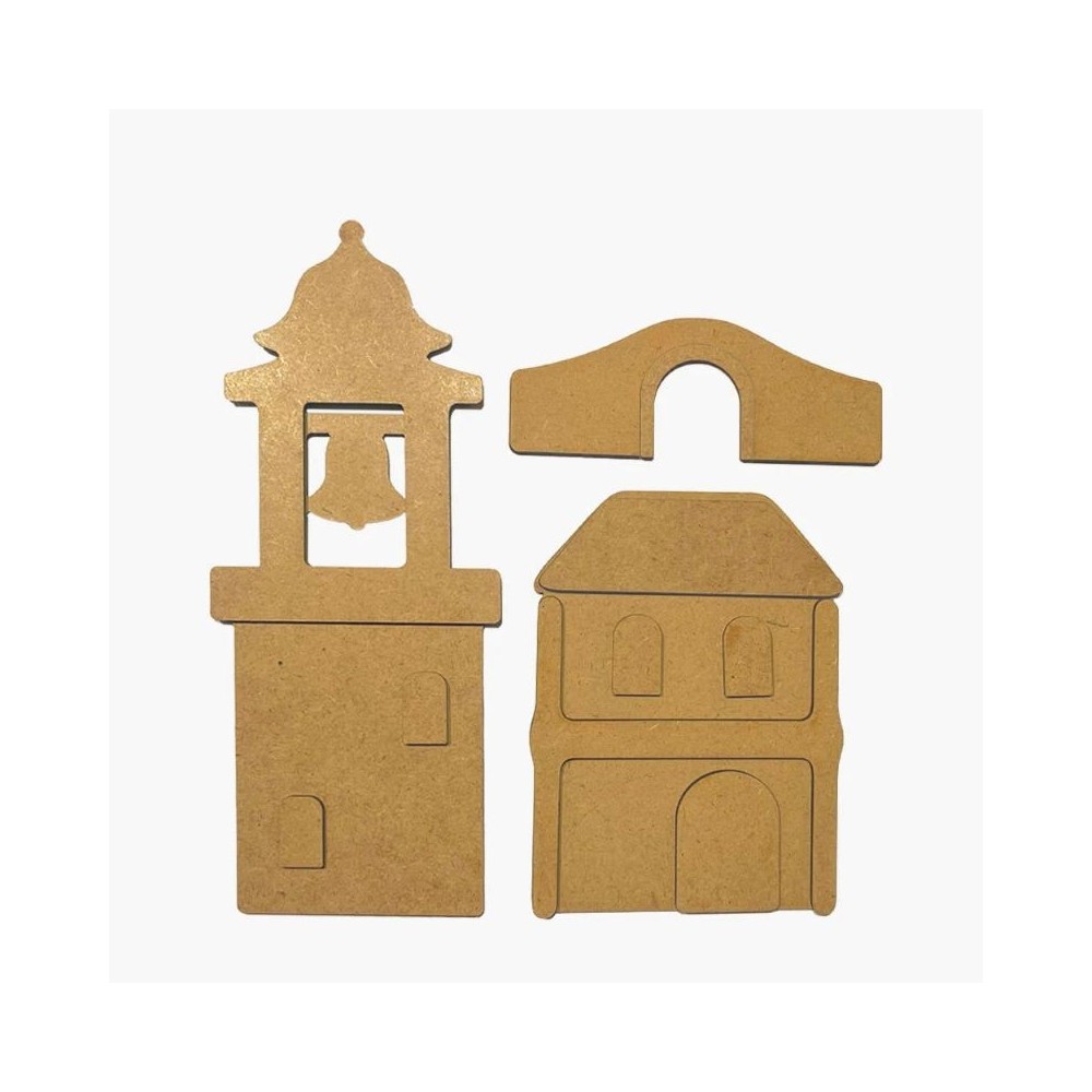 kit-siluetas-madera-silent sea-campanario-puente-stamperia