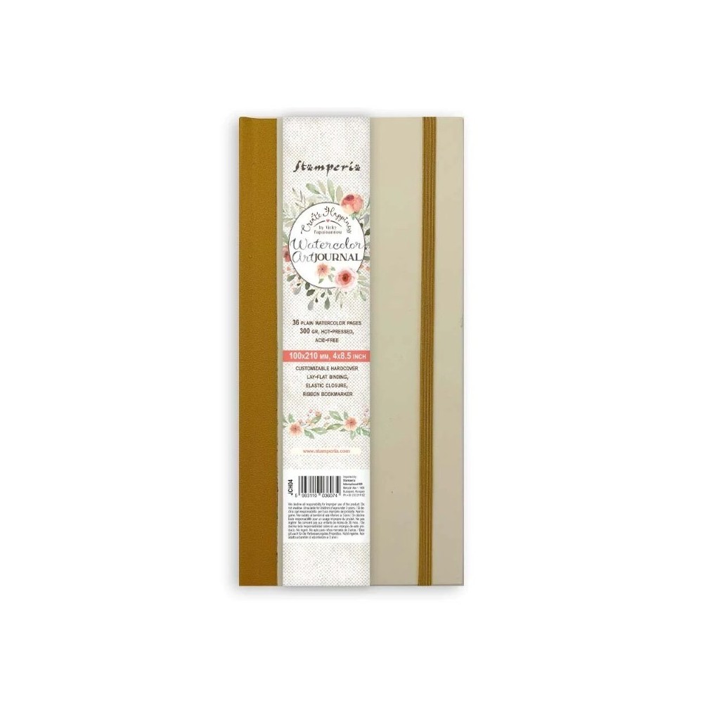 art-journal-watercolor-stamperia-100x210mm