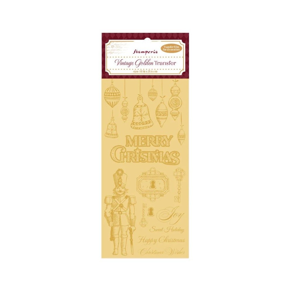 transfer-stamperia-vintage-golden-merry-christmas