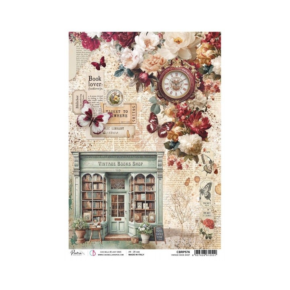 papel-arroz-vintage-book-shop-ciao-bella-a4