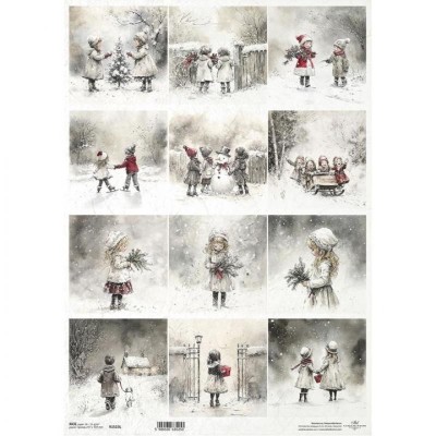papel-arroz-navidad-ninos-muneco-nieve-itd-collection-297x42cm