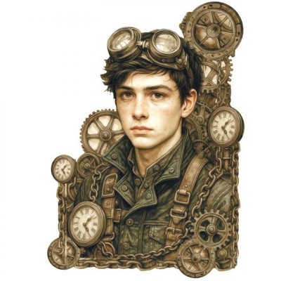 transfer-dtf-steampunk-boy-artis-decor-25x30cm