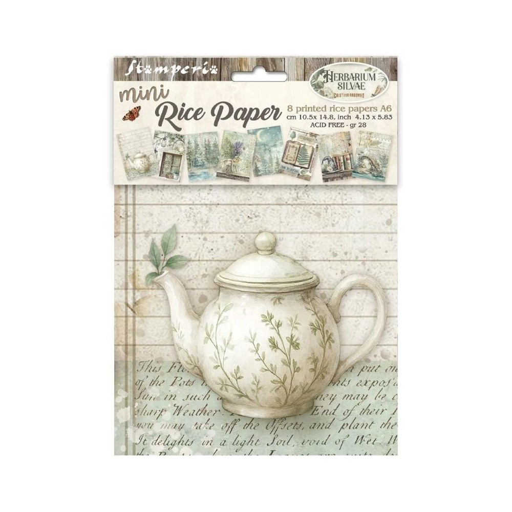 papel-arroz-stamperia-herbarium-silvae-a6-tea-time