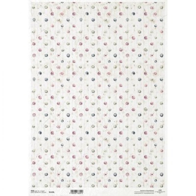 Papel de Arroz Itd R1439L Bolas de Colores A3