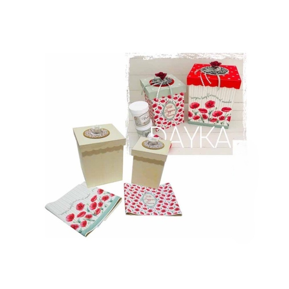 set-cajas-amapolas-dayka