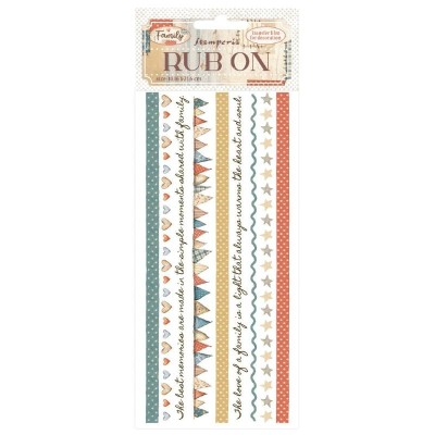 Transfer Rub On Family Bordes Stamperia