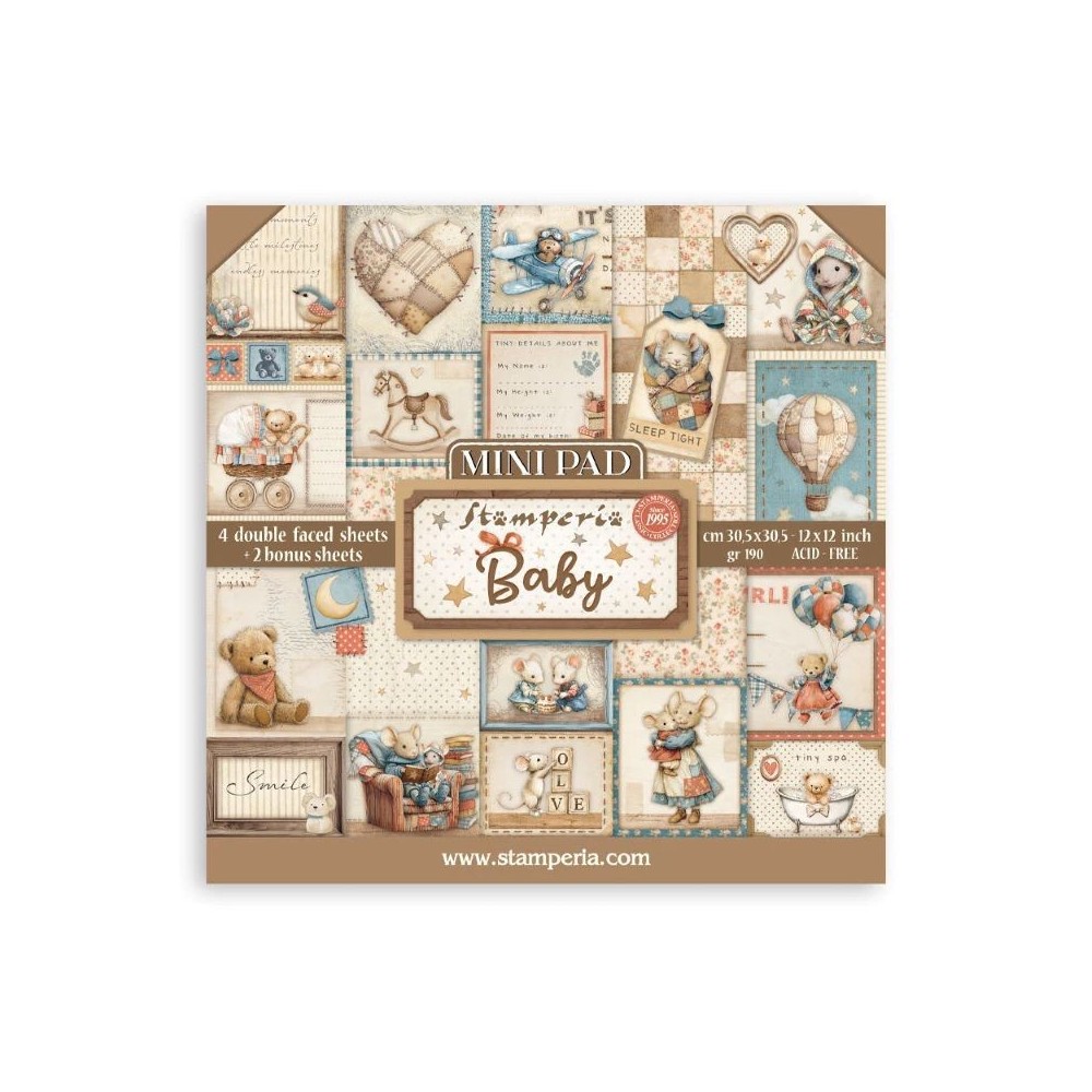 mini-pad-baby-stamperia-12x12