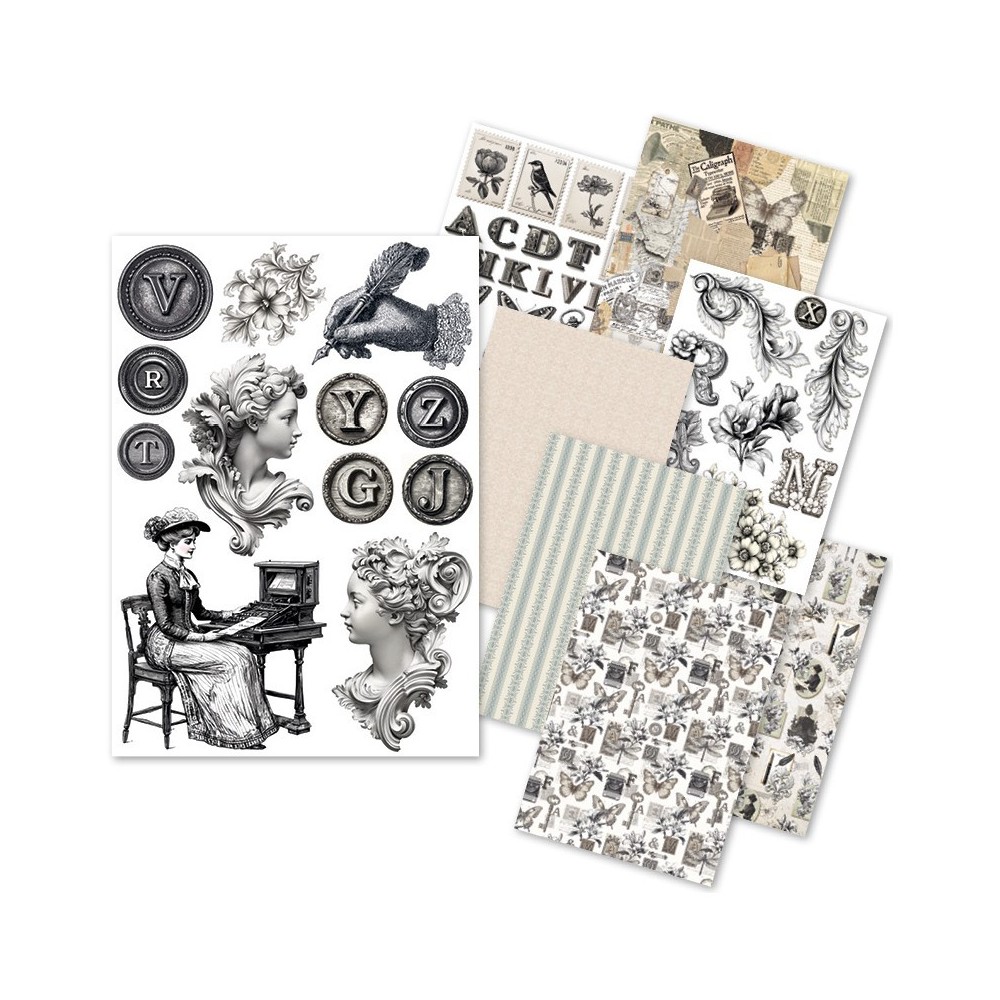 set-papel-arroz-tipografia-ciao-bella-a5