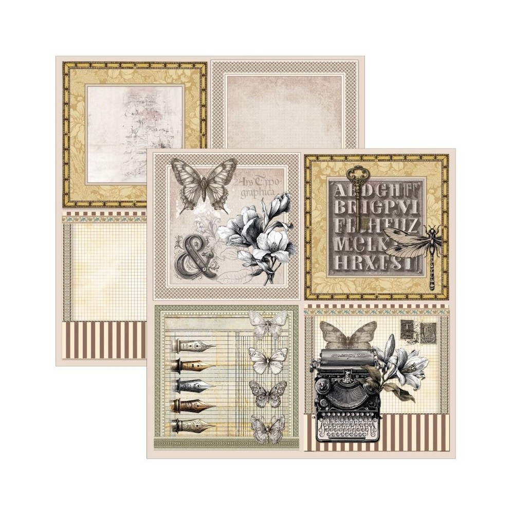 bloc-scrap-typographic-ciao-bella-8x8-8