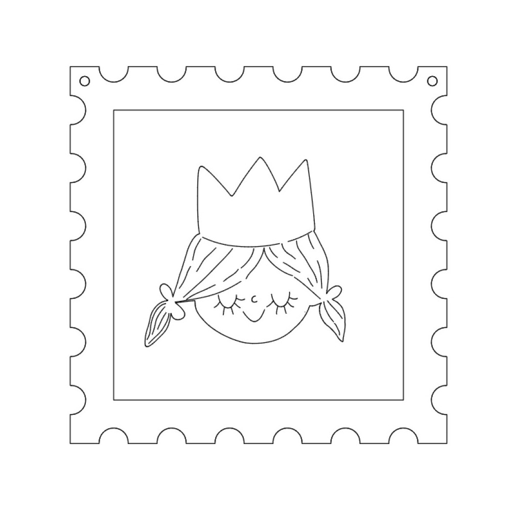 marco-sello-madera-hdf-nina-princesa-x4x