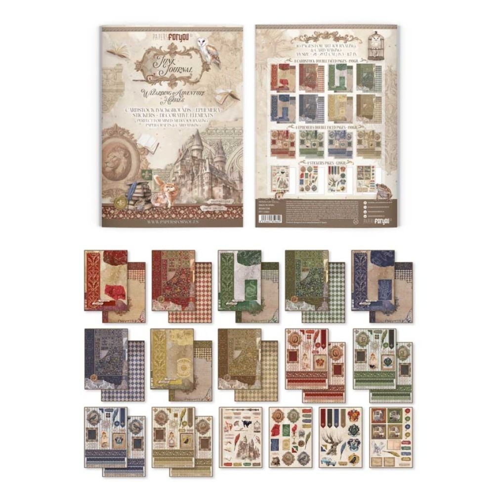 junk-journal-wizarding-adventure-houses-pfy-a4-3