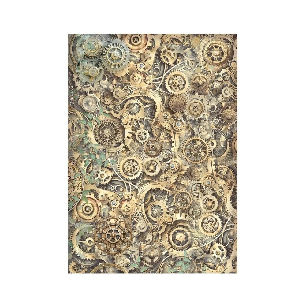 papel-arroz-gardens-of-time-engranajes-stamperia-a4
