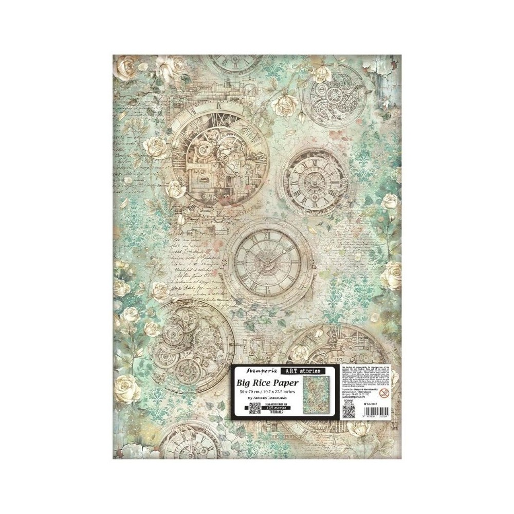 papel-arroz-gardens-of-time-relojes-rosas-stamperia-50x70cm