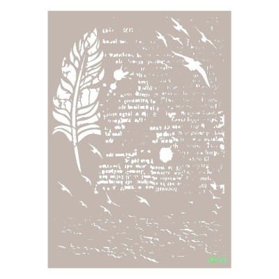 stencil-mix-media-cadence-pluma-texto-21x30cm