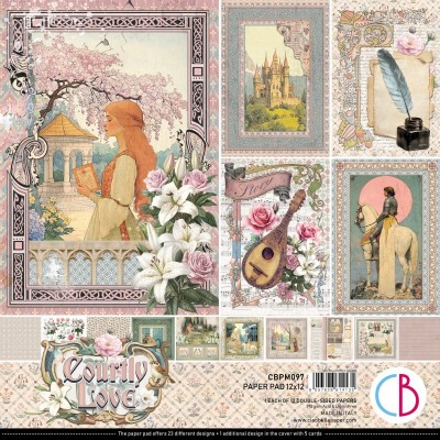 set-papeles-scrap-courtly-love-ciao-bella-12x12