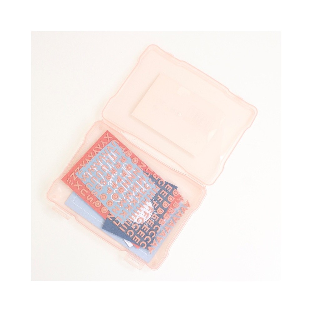 caja-plastico-rosa-almacenaje-scrapbooking-kimidori-5x7-2