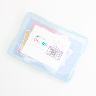 caja-plastico-lavanda-almacenaje-scrapbooking-kimidori-4x6