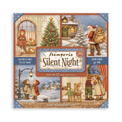 set-papel-una-cara-silent-night-stamperia-12x12