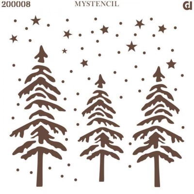 plantilla-stencil-bosque-nevado-artis-decor-20x20cm