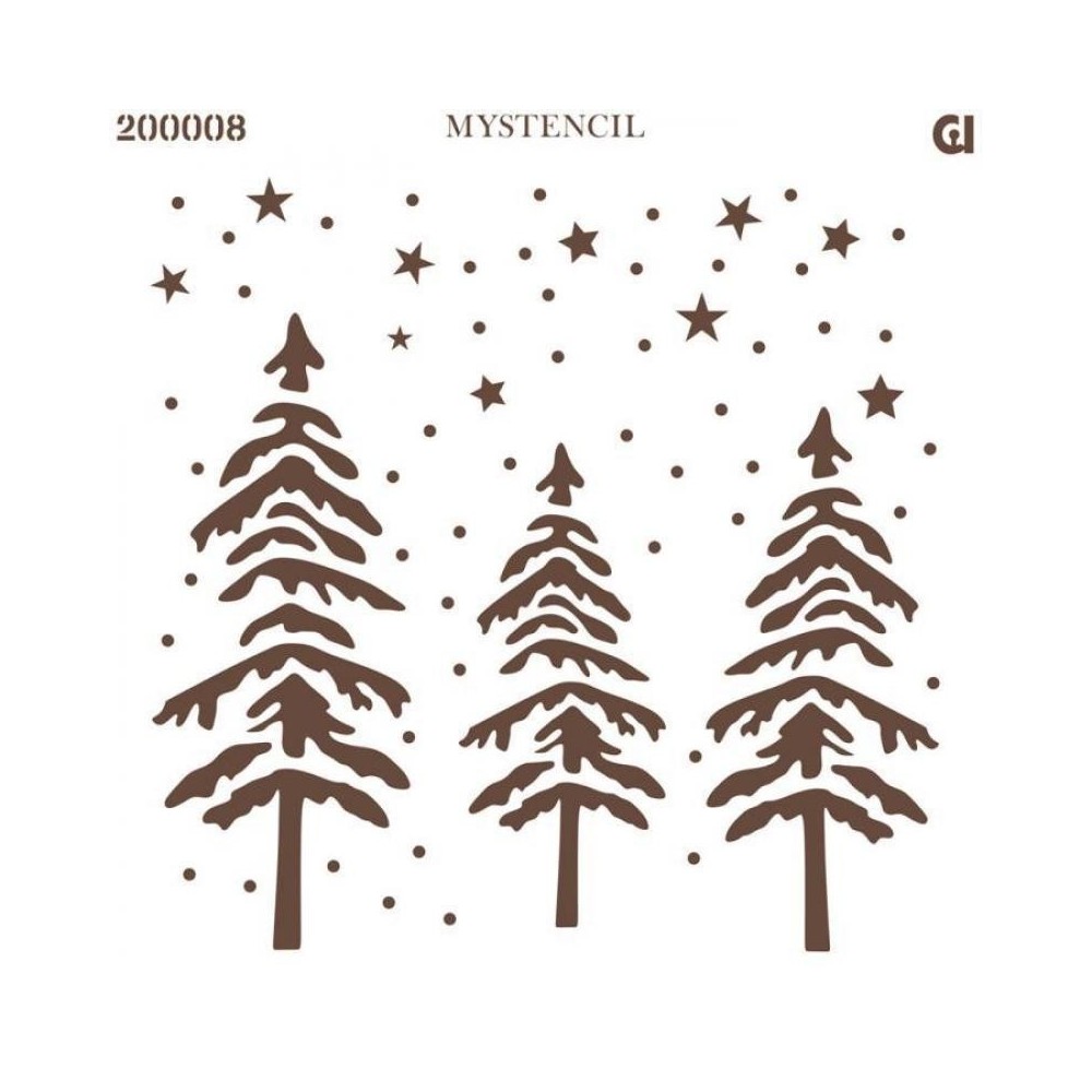plantilla-stencil-bosque-nevado-artis-decor-20x20cm