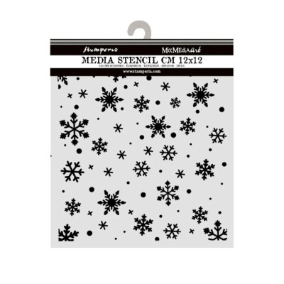 stencil-stamperia-christmas-copos-nieve-12x12cm
