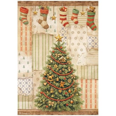 papel-arroz-silent-night-arbol-navidad-stamperia-a4
