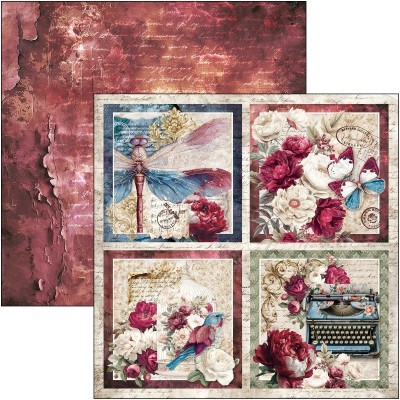 ciao-bella-bohemian-burgundy-basicos-patterns-pad-12x12-2