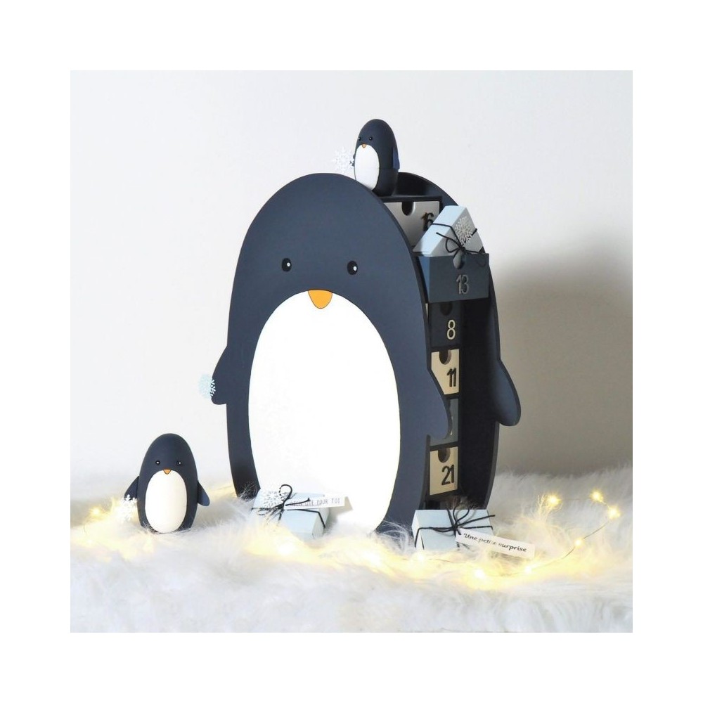 calendario-adviento-pingüino-madera-artemio