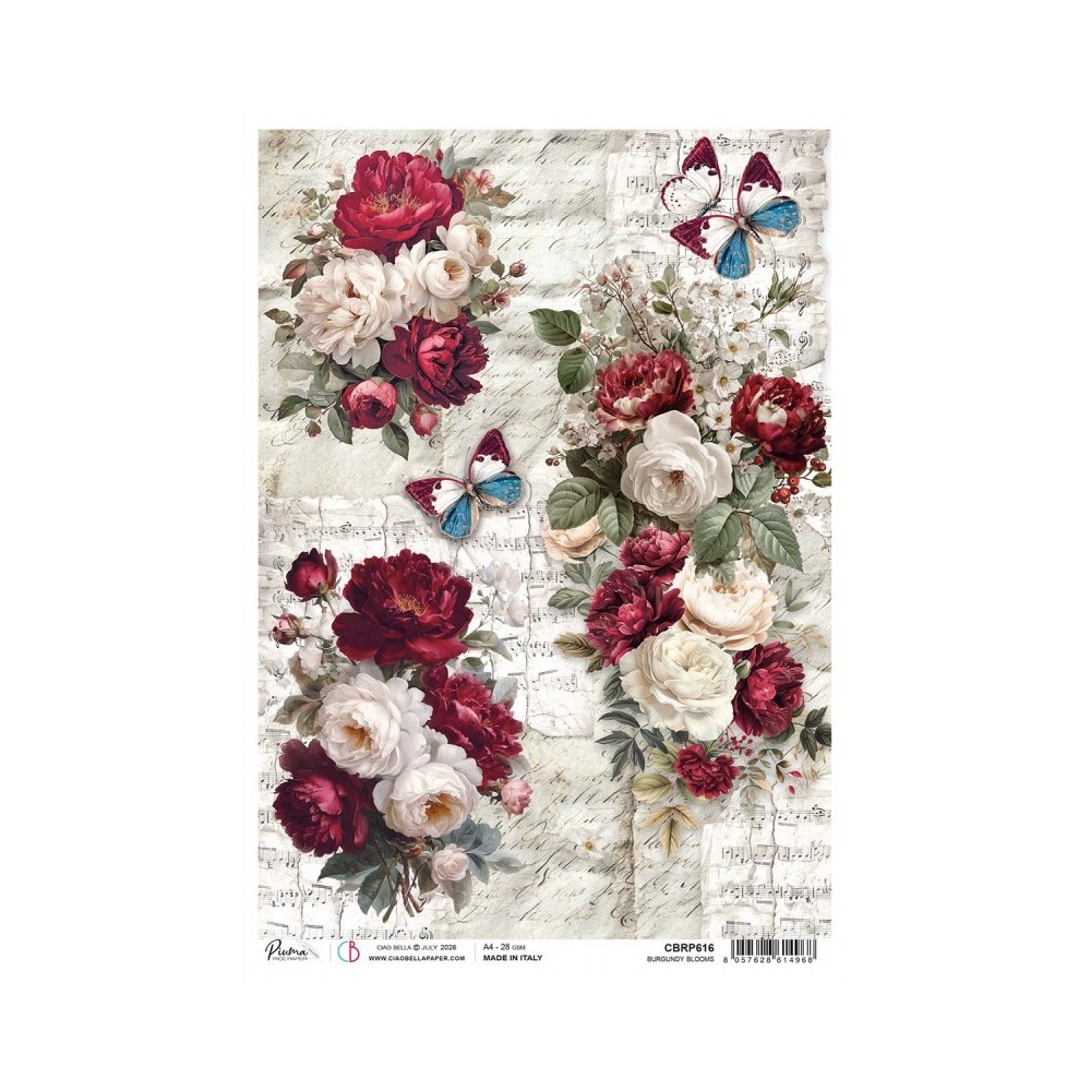papel-arroz-burgundy-blooms-ciao-bella-a4