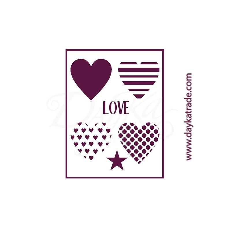 stencil-corazones-love-estrella-Dayka-DKST3293