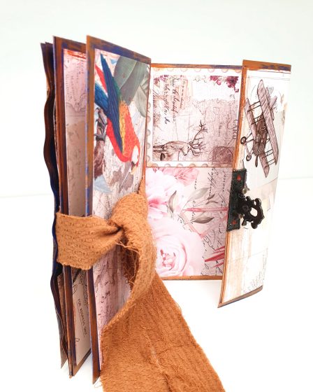 Álbum scrap tipo monedero