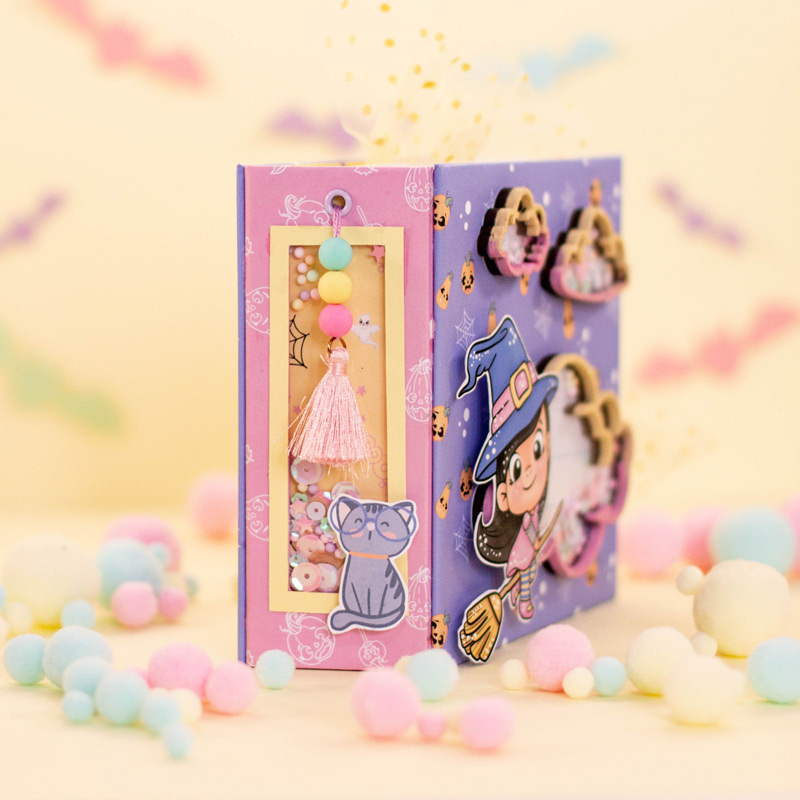 Lomo shaker álbum scrap Halloween