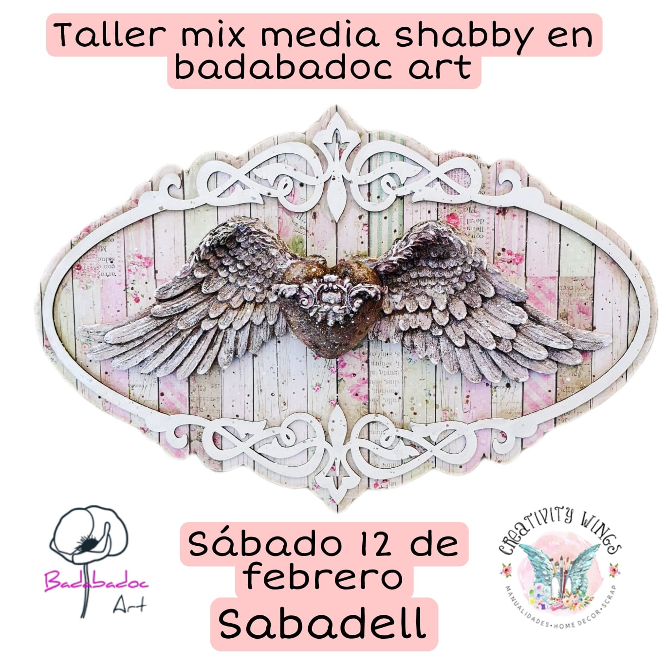 Taller manualidades mixed media Sabadell