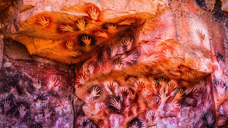 Cueva de las manos. Pintura rupestre