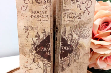 Taller manualidades mapa del merodeador Harry Potter
