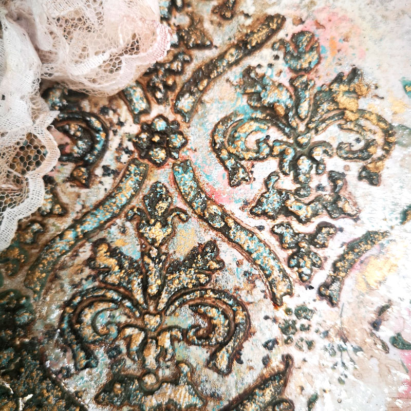 Técnicas con pastas de relieve