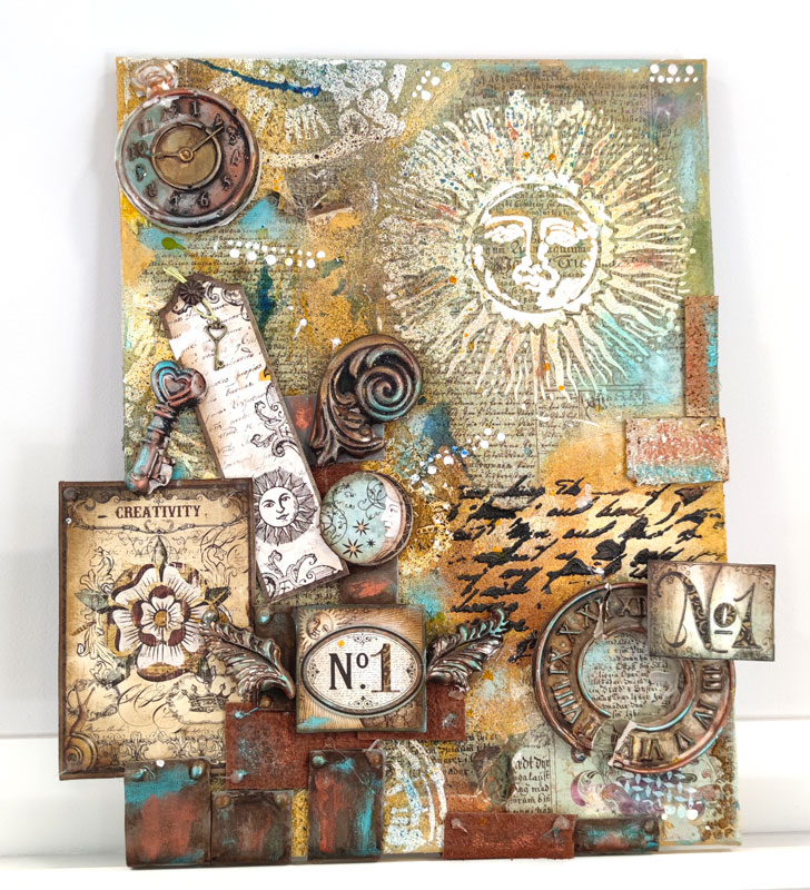 Ejemplo Mixed Media Manualidades Badabadoc Art