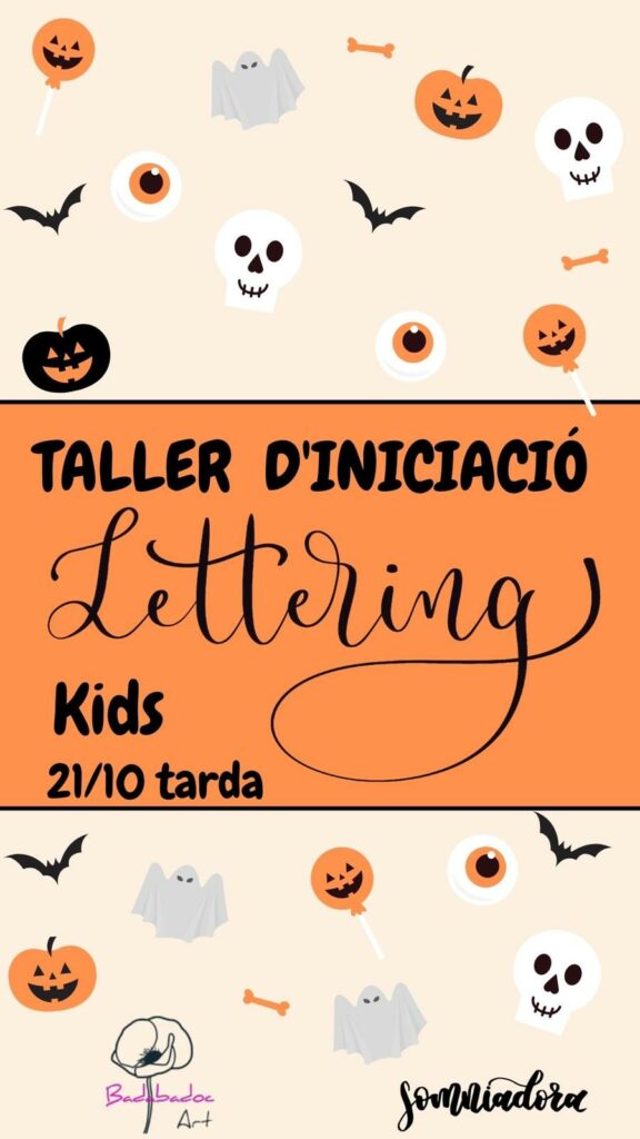 Taller infantil iniciación al lettering Somniadora