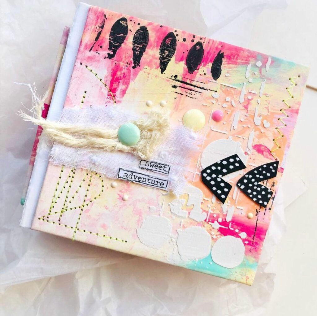 Taller álbum scrapbooking mix media