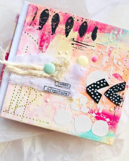 Taller álbum scrapbooking mix media