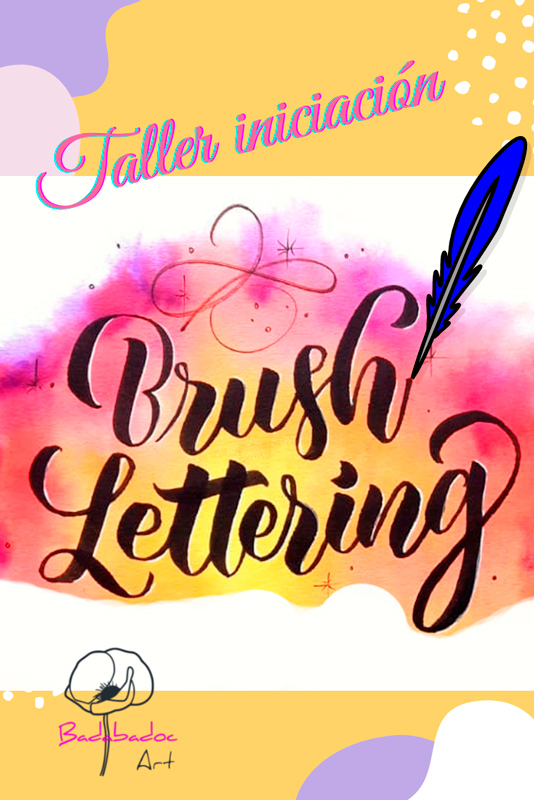 Taller brush lettering iniciación de Badabadoc Art