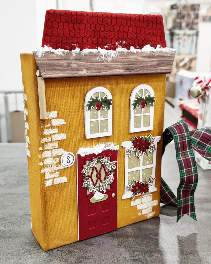 Taller scrap álbum casita Navidad