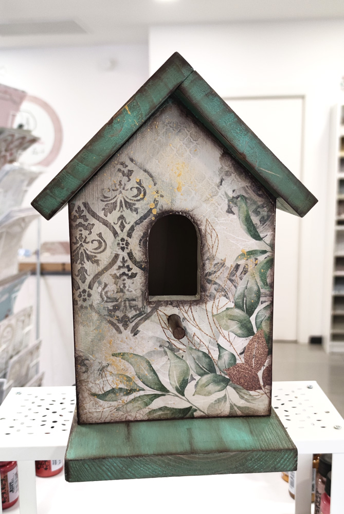 Casita pájaros personalizada madera de pino