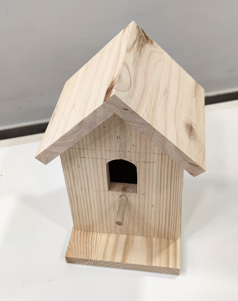 Casita pájaros hecha a mano por Badabadoc Art