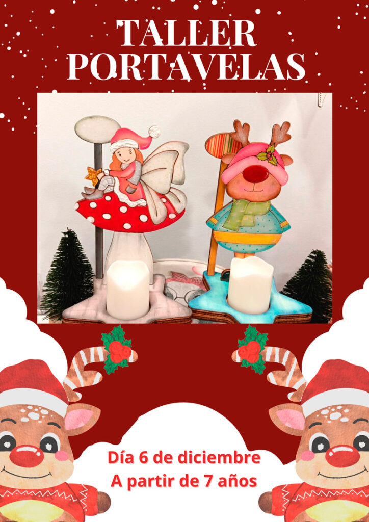Taller portavelas Navidad Badabadoc Art